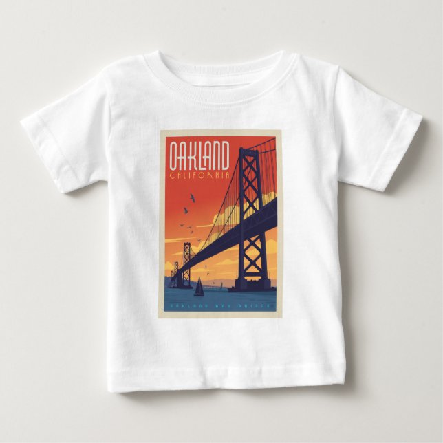 Camiseta De Bebé Oakland, California (Anverso)