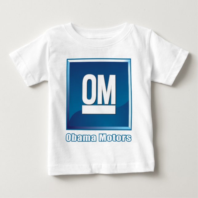 Camiseta De Bebé Obama viaja en automóvili el logotipo (Anverso)