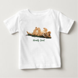 Camiseta De Bebé Obra de arte Adorable Baby Lion Pastel - Nursera &