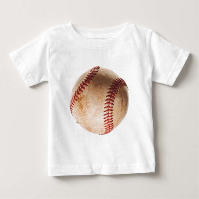 Camiseta De Bebé Obra de arte de béisbol (Anverso)