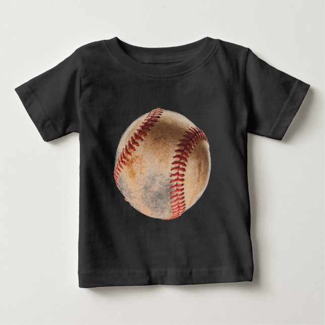 Camiseta De Bebé Obra de arte de béisbol (Anverso)