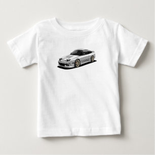 Camiseta De Bebé obra de arte dibujada a mano de nissan 240sx