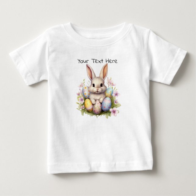 Camiseta De Bebé Obra de Easter Bunny & Easter Eggys (Anverso)