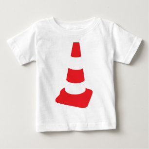 Camiseta De Bebé obras por carretera del cono del tráfico del