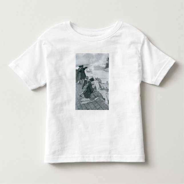 Camiseta De Bebé Observación de la lucha en el ilustracion del (Anverso)