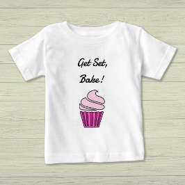 Camiseta De Bebé Obtén el quequito rosado