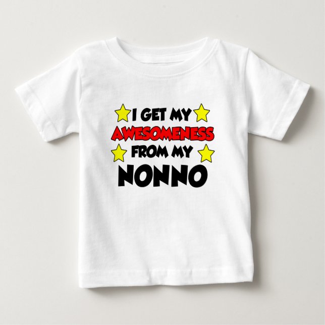 Camiseta De Bebé Obtengo mi sensibilidad de mi no-no (Anverso)
