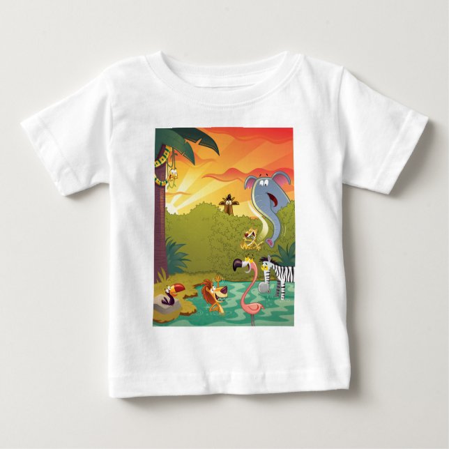 Camiseta De Bebé Ocaso en el agujero de agua (Anverso)