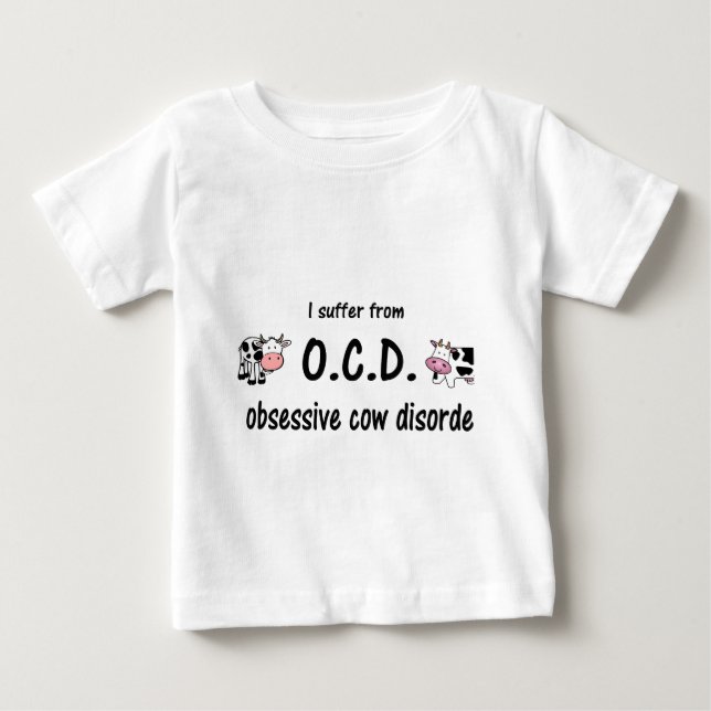 Camiseta De Bebé OCD Cow (Anverso)