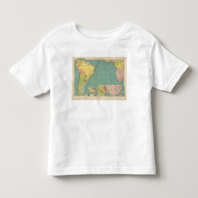 Camiseta De Bebé Océano Atlántico del sur (Anverso)