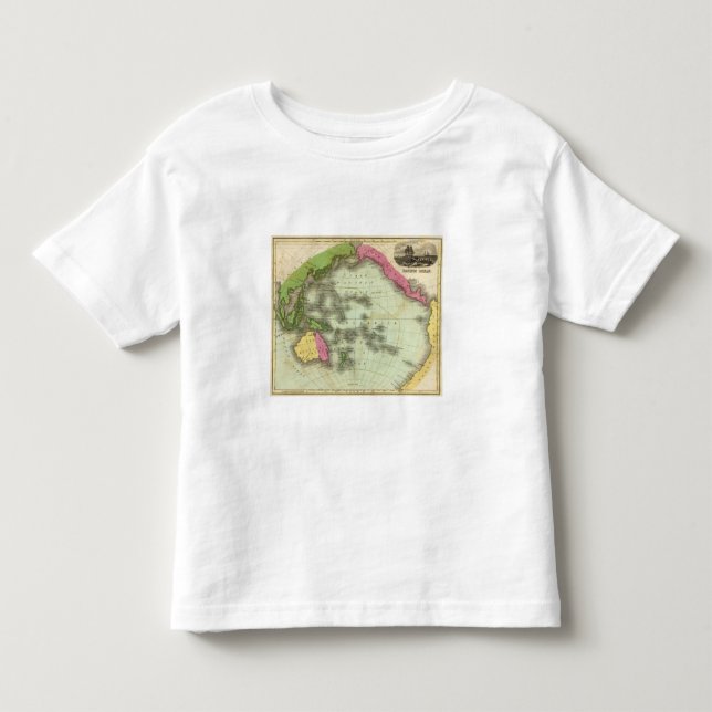 Camiseta De Bebé Océano Pacífico 6 (Anverso)