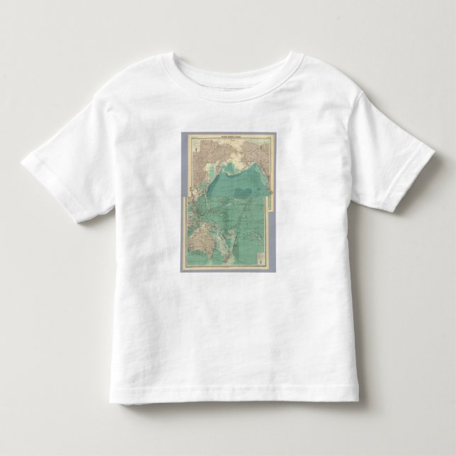 Camiseta De Bebé Océano Pacífico compuesto (Anverso)