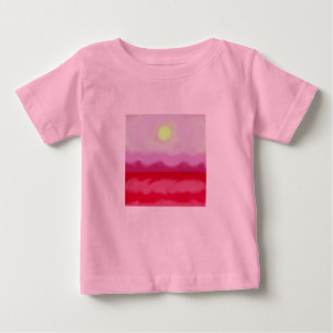Camiseta De Bebé Océano rojo atardecer