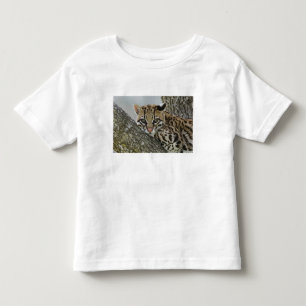 Camiseta De Bebé Ocelot, Felis pardalis, cautiva, mujer descansando