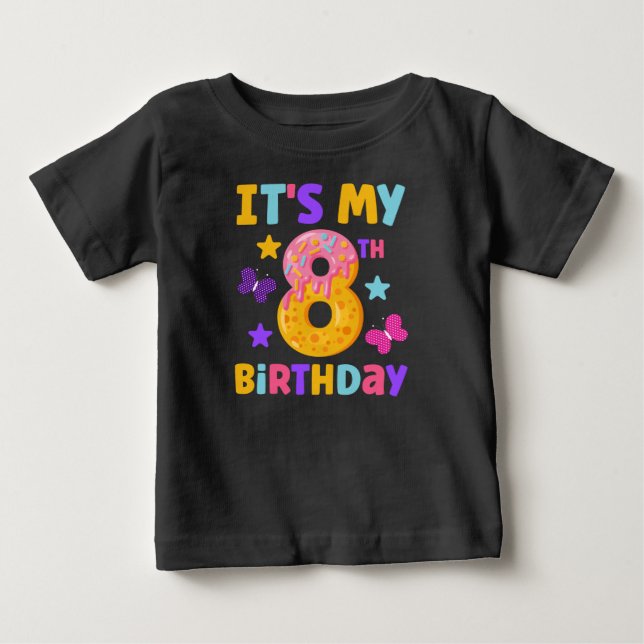 Camiseta De Bebé Octavo cumpleaños (Anverso)