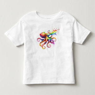 Camiseta De Bebé Octopus acuarela de Natasha Us