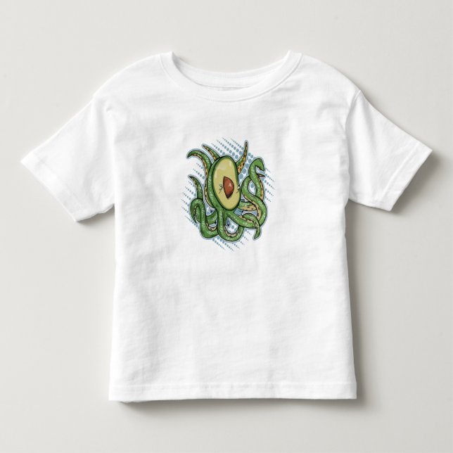 Camiseta De Bebé Octopus aguacate divertido (Anverso)