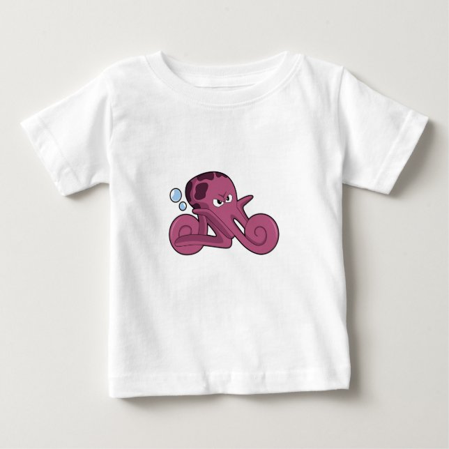 Camiseta De Bebé Octopus como motocicleta (Anverso)