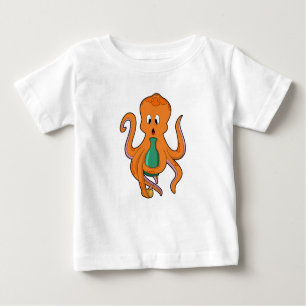 Camiseta De Bebé Octopus con botella.PNG