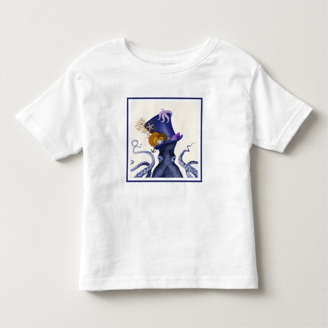 Camiseta De Bebé Octopus con Gorra náutico (Anverso)