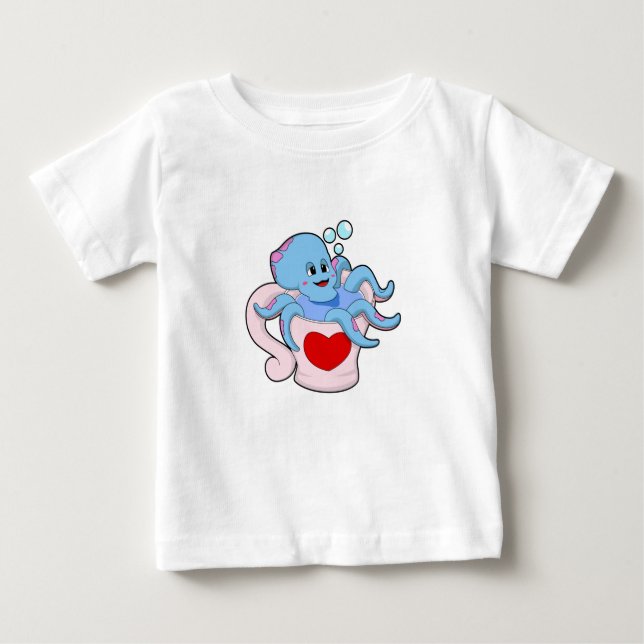 Camiseta De Bebé Octopus con Heart Cup.PNG (Anverso)