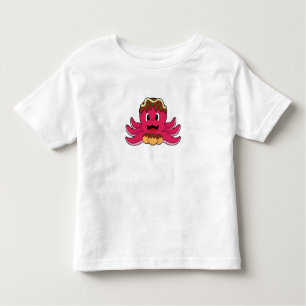 Camiseta De Bebé Octopus con pastel