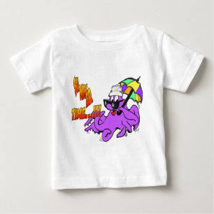 Camiseta De Bebé Octopus de verano Toddler Ruffle Tee