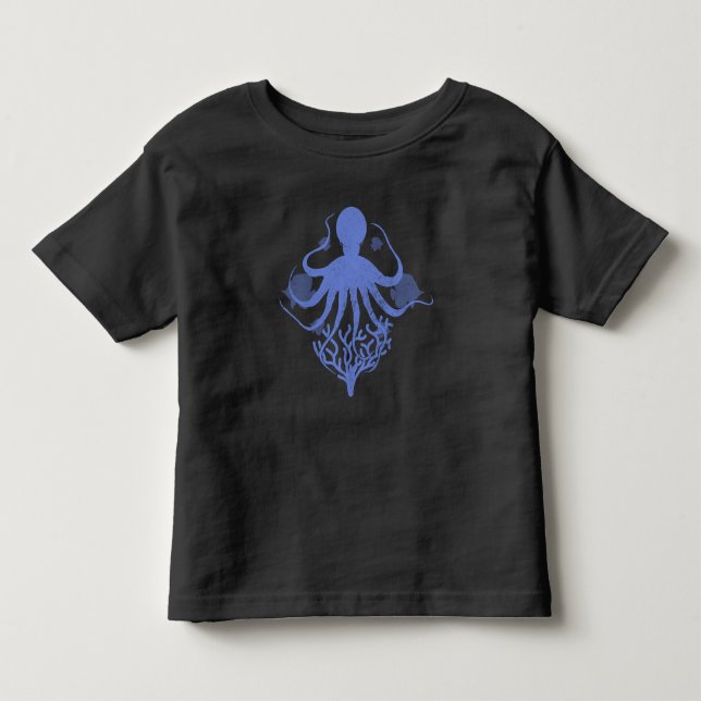 Camiseta De Bebé Octopus (fondo oscuro) (Anverso)