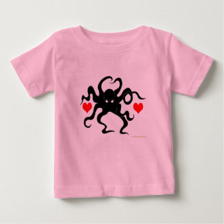 Camiseta De Bebé Octopus Heart