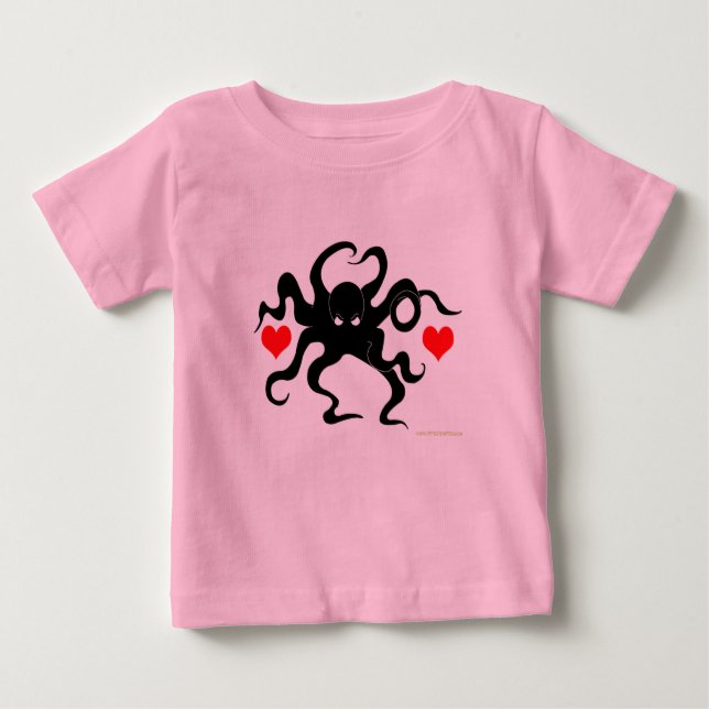 Camiseta De Bebé Octopus Heart (Anverso)