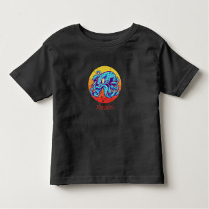Camiseta De Bebé Octopus para bebés del Fiesta pirata del atardecer