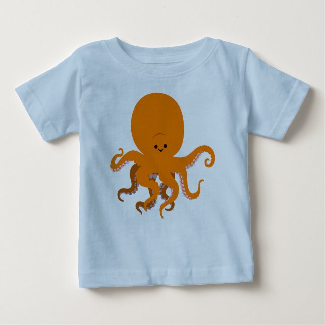 Camiseta de bebé Octopus Personalizado (Anverso)