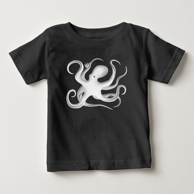 Camiseta De Bebé Octopus Silhouette (Anverso)