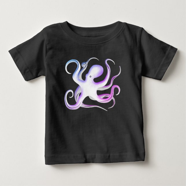 Camiseta De Bebé Octopus Silhouette (Anverso)