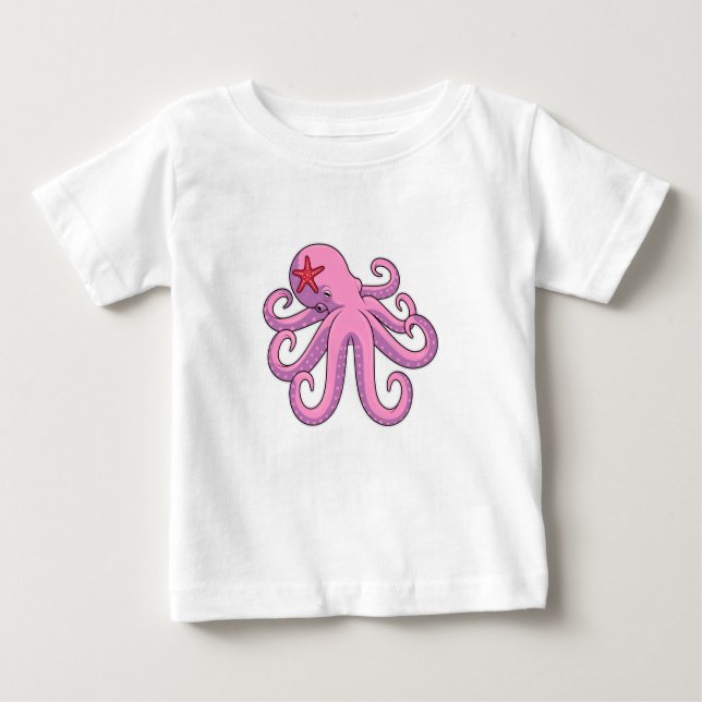 Camiseta De Bebé Octopus Starfish (Anverso)
