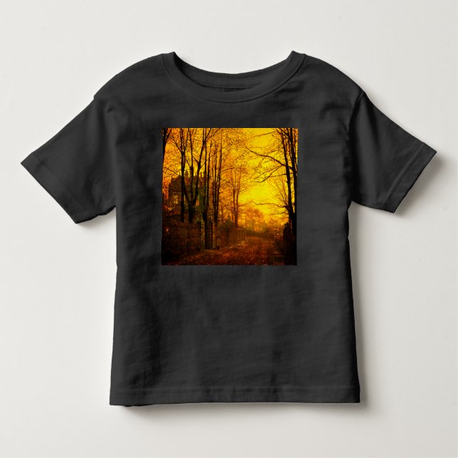 Camiseta De Bebé Octubre después del glow John Atkinson Grimshaw (Anverso)
