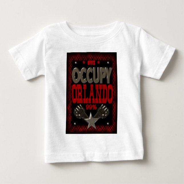 Camiseta De Bebé Ocupe el poster fuerte de la protesta 99 de (Anverso)