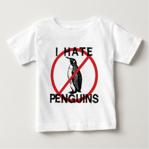 Camiseta De Bebé Odio pingüinos