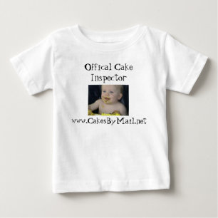 Camiseta De Bebé Offical Cake Inspector shirt