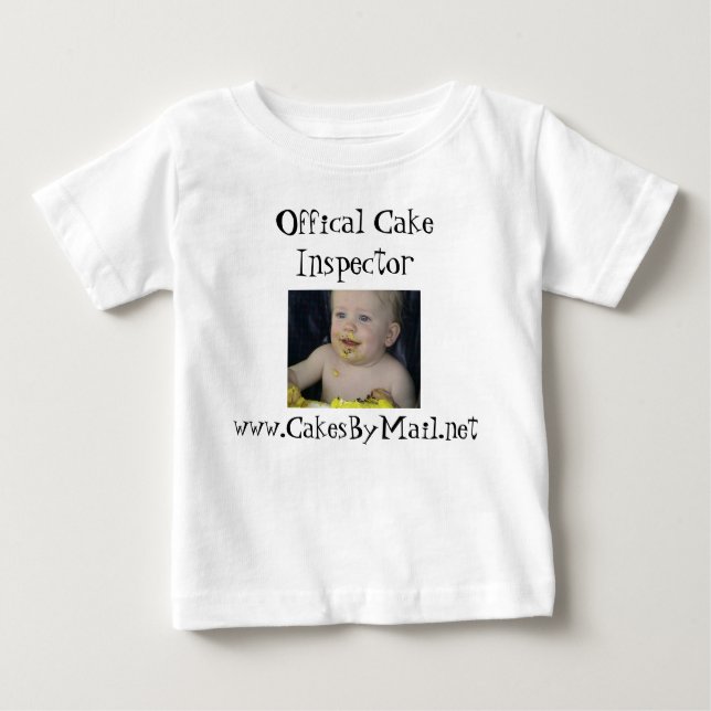 Camiseta De Bebé Offical Cake Inspector shirt (Anverso)