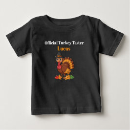 Camiseta De Bebé Official Turkey Taster Baby Tee | Thanksgiving