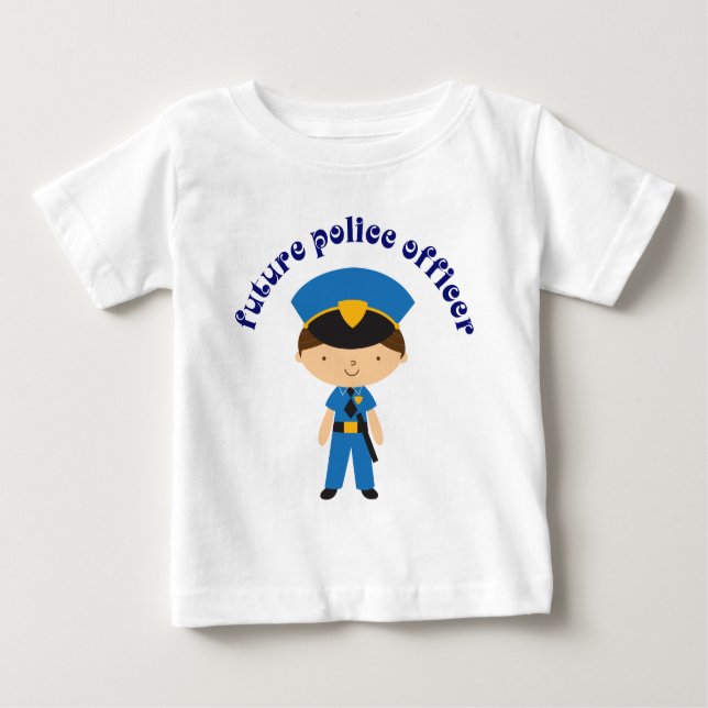 Camiseta De Bebé Oficial de policía futuro (Anverso)