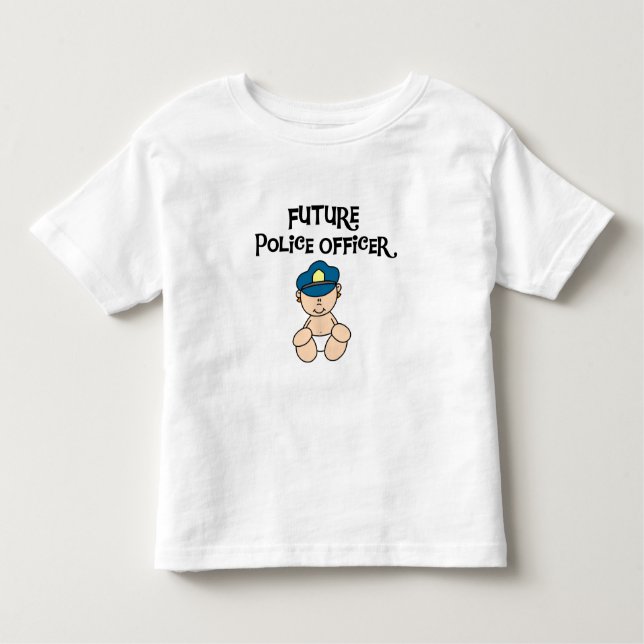 Camiseta De Bebé Oficial de policía futuro del bebé (Anverso)