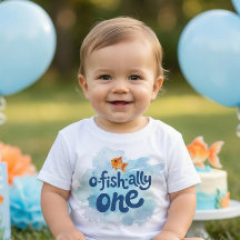 Ofishally One Fishing Boy 1st Birthday