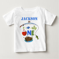 Ofishally UN bebé camiseta O-fish-ally Big Un niño
