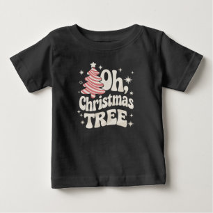 Camiseta De Bebé Oh árbol de Navidad Luz Feliz Navidad Navidad 