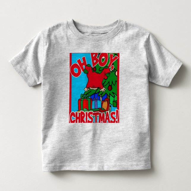 Camiseta De Bebé Oh Boy - Navidades (Anverso)