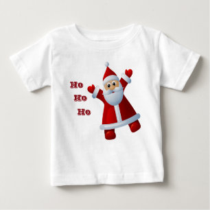Camiseta De Bebé ¡Oh! ¡Oh! ¡Oh! Cute Santa Claus Feliz Navidad
