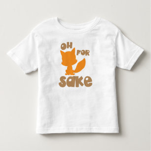 Camiseta De Bebé Oh Por Fox Sake, Fox Silhouette, Woodland Animal