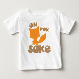Camiseta De Bebé Oh Por Fox Sake, Fox Silhouette, Woodland Animal